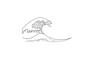 waves tattoo idea