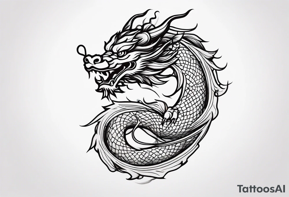 Traditional Chinese Dragon tattoo idea