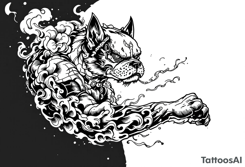 Japanese fu dog tattoo idea