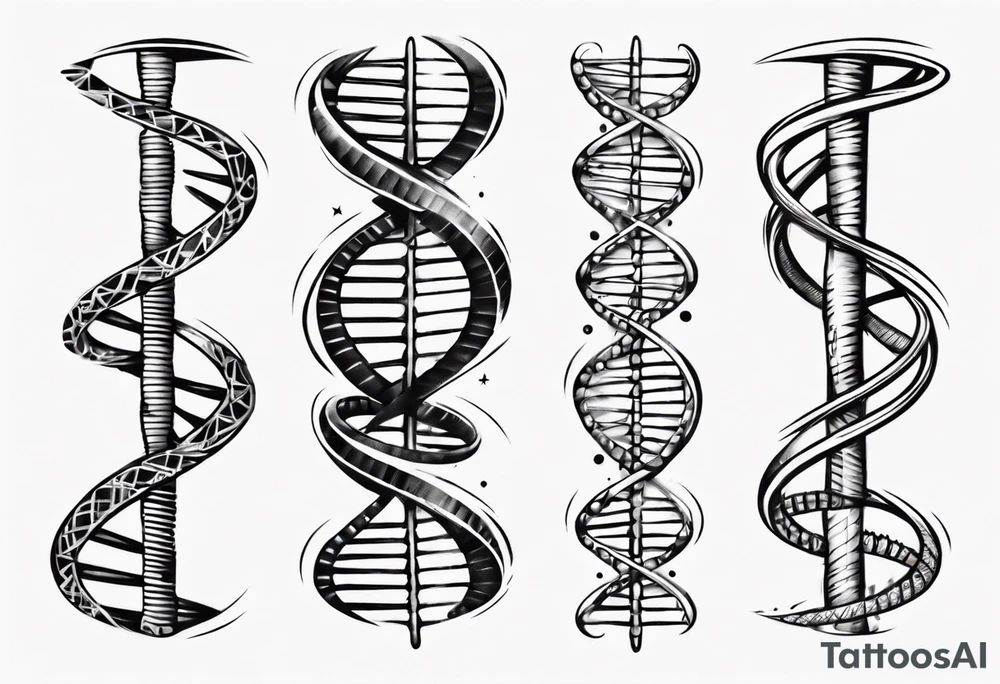 DNA strand tattoo idea