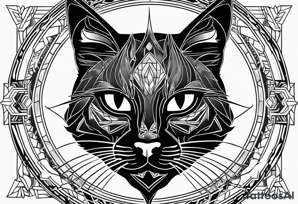 Black Cat tattoo idea