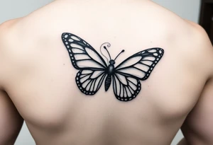 EllaRay with a butterfly tattoo idea