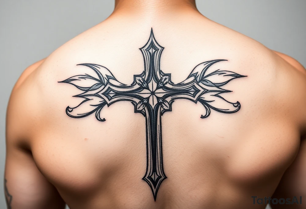 a cross tattoo idea