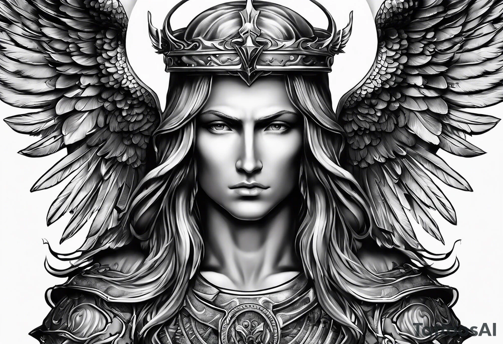 Archangel Saint Michael tattoo idea
