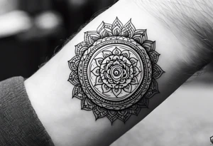 Rudraksha tattoo on wrist tattoo idea