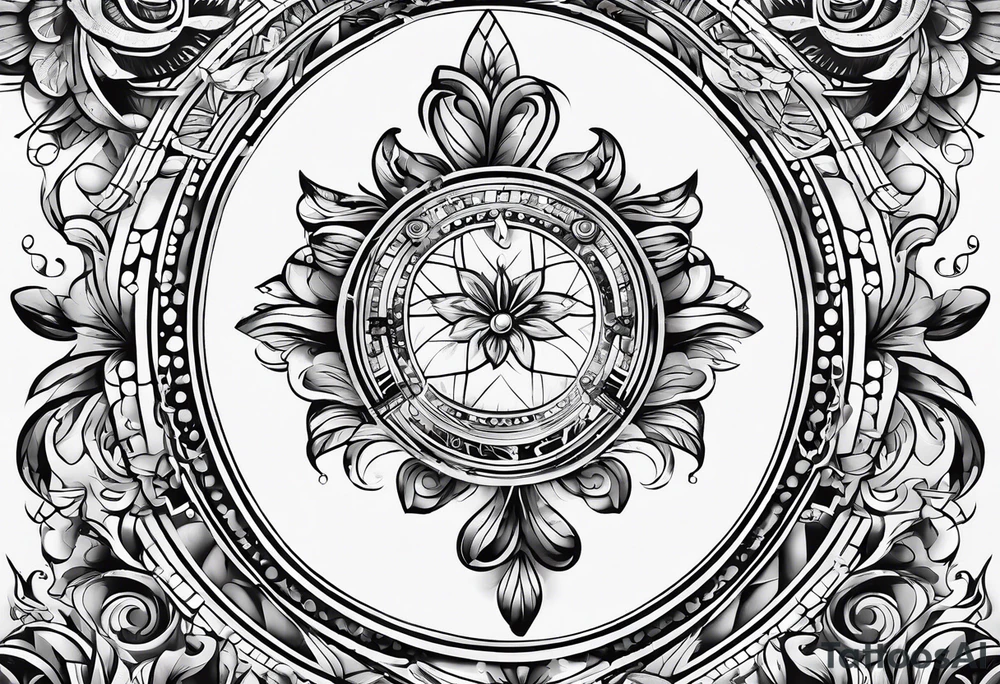 The key concept of living a life is 'Happiness' tattoo idea