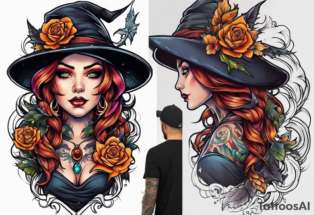 Witch tattoo idea