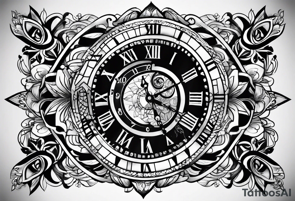 Tattoo which represent the flow of time tattoo idea