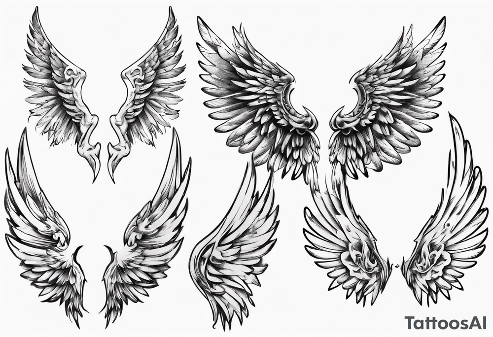 angel wings tattoo idea