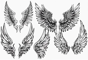 angel wings tattoo idea