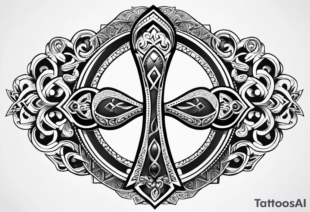 ankh, maori tattoo idea