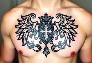 Smith, Irish family crest.
Full chest tattoo idea tattoo idea
