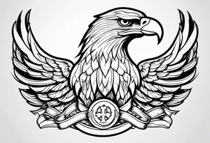 eagle Christian catholic for shoulder tattoo idea