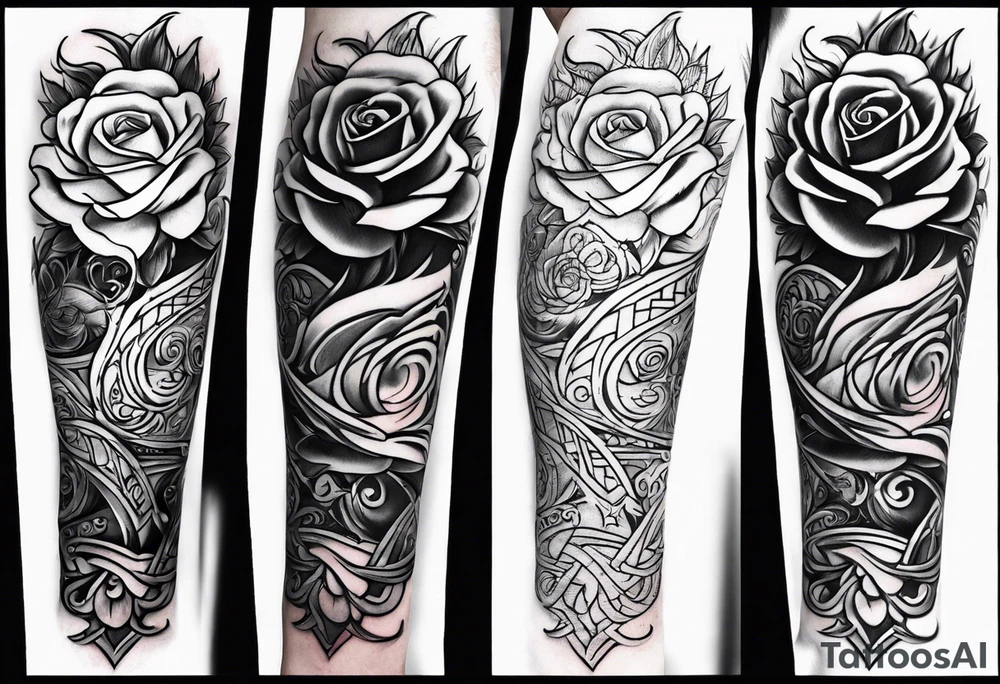 LAGUNA (last name tatttoo on forearm with words only and a rose) tattoo idea