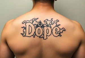 Dope spelled out in smoke
Clouds tattoo idea