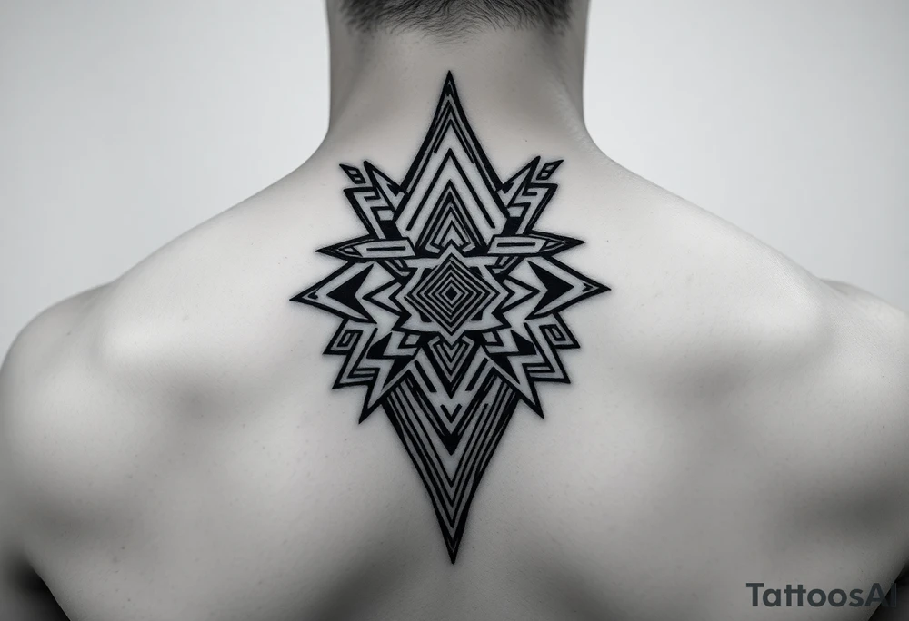 Pre-Colombian art neck tribal geometric tattoo tattoo idea