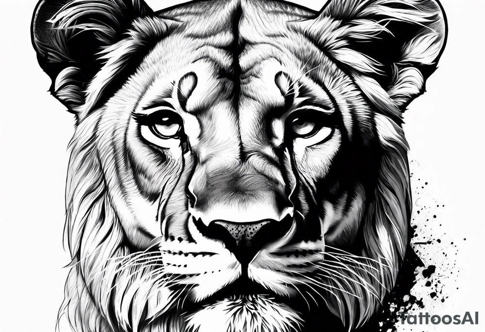 lioness tattoo idea
