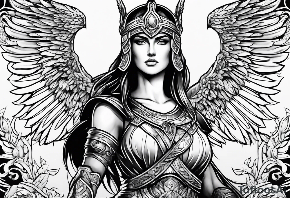 Athena warrior tattoo idea