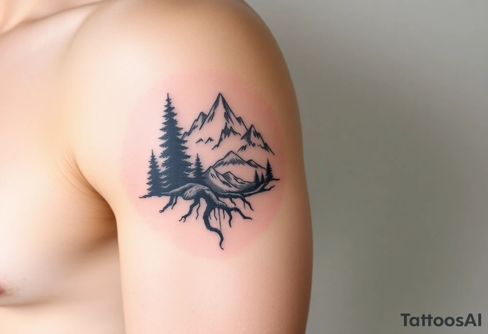 small canadian nature themed tattoo idea