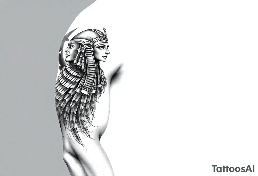 Name Mandi Egyptian theme tattoo idea