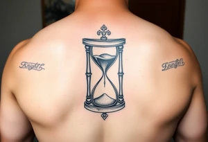 Knight hourglass tattoo idea