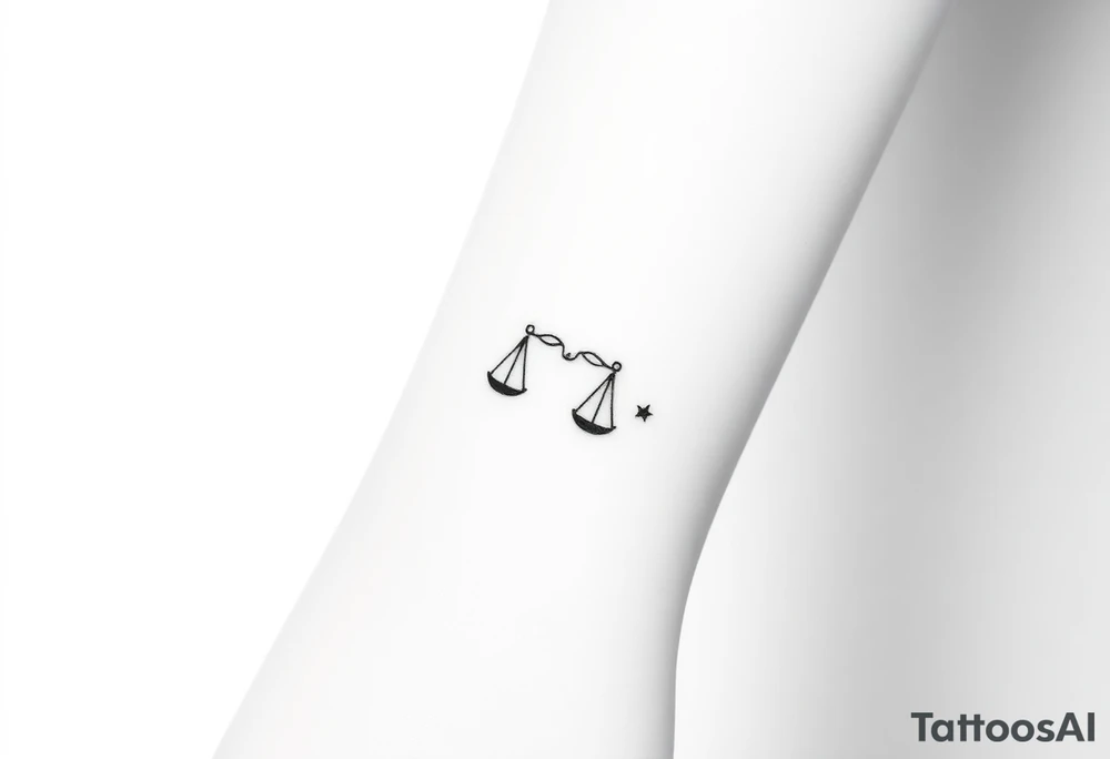 Libra stars tattoo idea