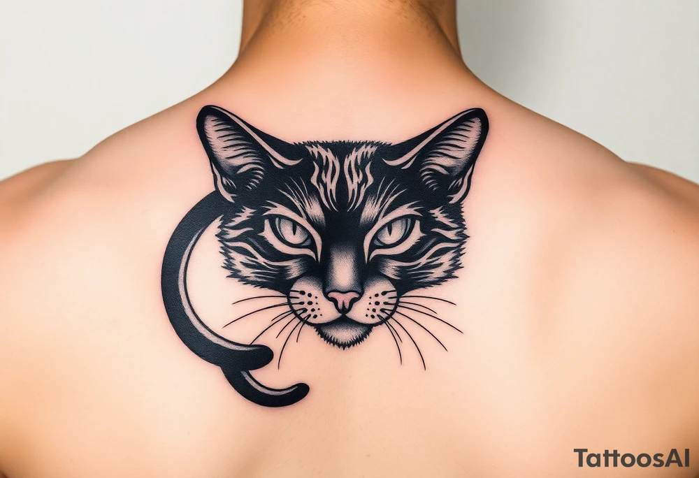 Black Cat tattoo idea