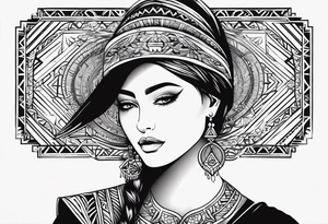 Hebrew phrase הרפו ודעו. Arm length for a female. Divine geometry tattoo idea