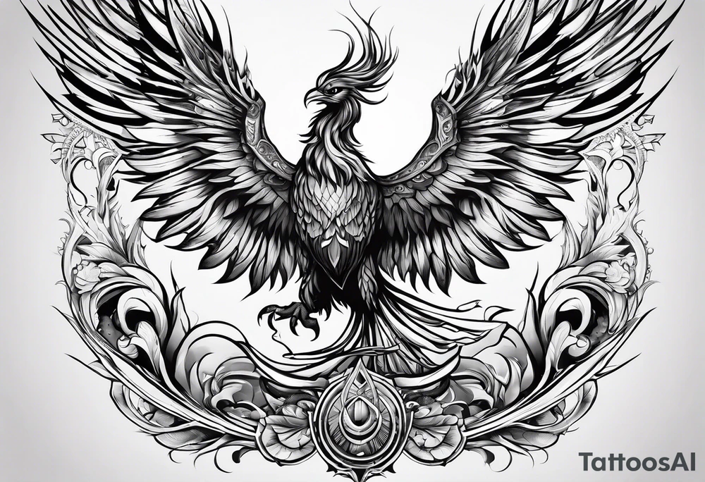 Pheonix rising tattoo idea
