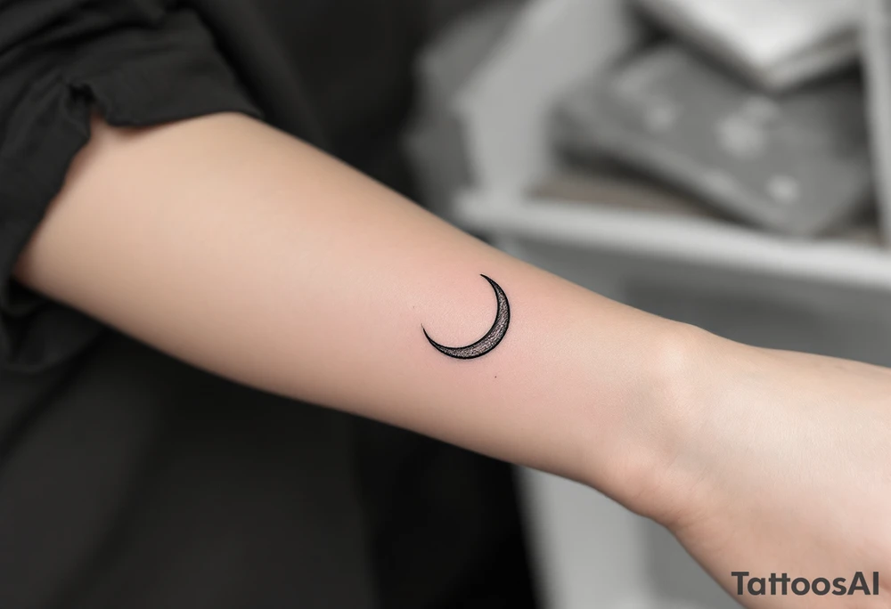 astrology moonsign aquarius in rough / mysterious aesthetic astrology inspired tattoo idea