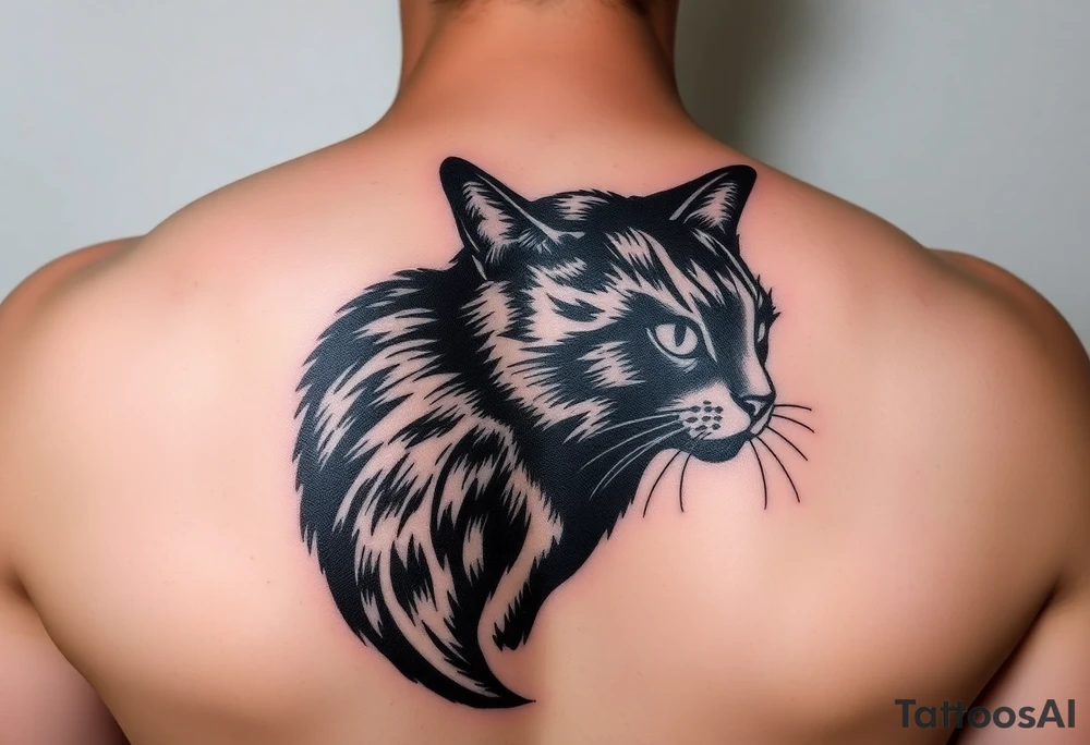 Black Cat tattoo idea