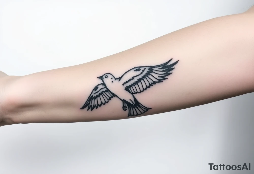 Lynard skynard  free bird tatoo.  With an old school army tatoo feel  location of tatoo will be on right forearm and on to my right hand. tattoo idea