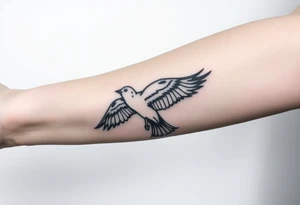 Lynard skynard  free bird tatoo.  With an old school army tatoo feel  location of tatoo will be on right forearm and on to my right hand. tattoo idea