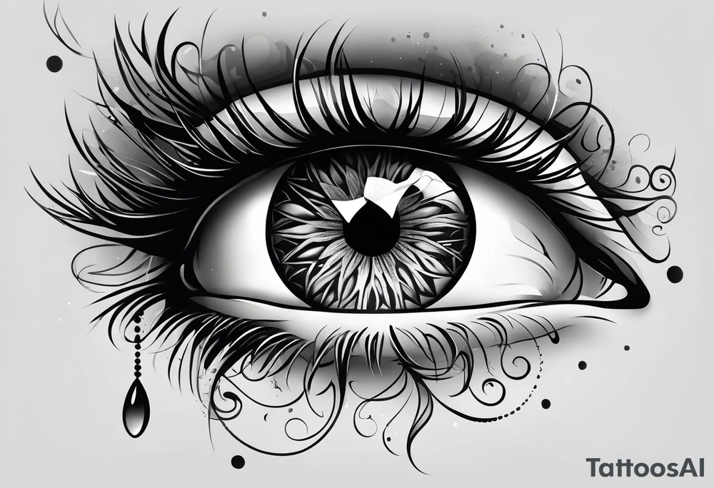 Eye ball tattoo idea