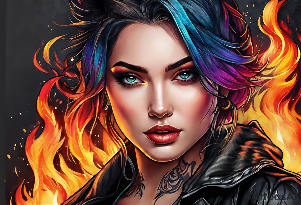 only fire tattoo idea