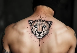 realistic cheetah tattoo idea