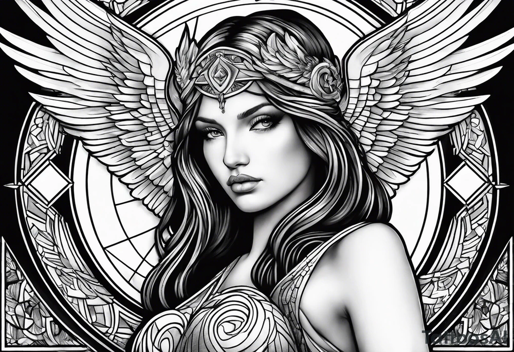 gaurdian angel tattoo idea