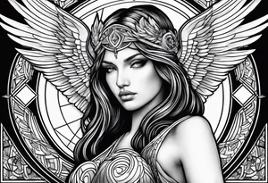 gaurdian angel tattoo idea