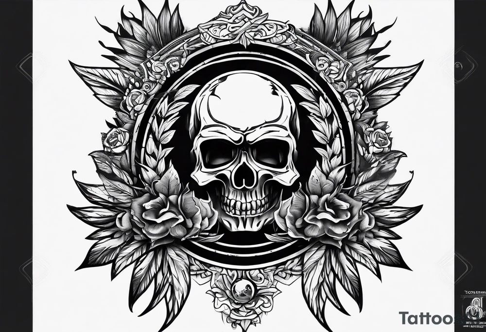 Forearm symbol of war and peace tattoo idea