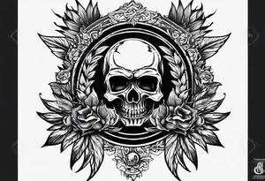 Forearm symbol of war and peace tattoo idea