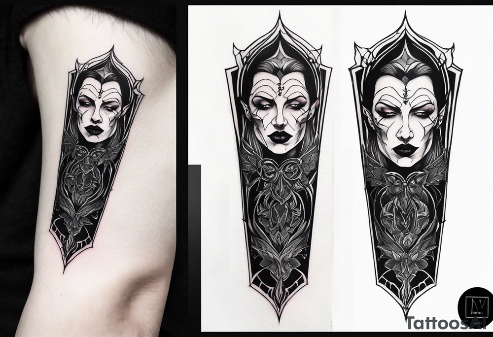 Vampire forearm tattoo tattoo idea