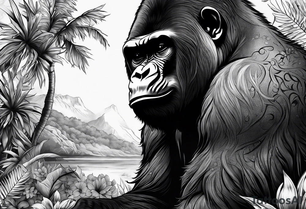 A gorilla, cheetah, rhino, rat tattoo idea