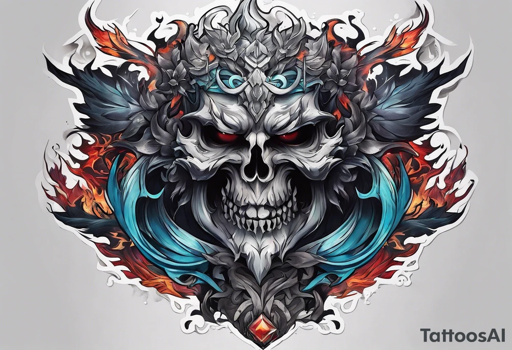 Backout tattoo of Hades tattoo idea