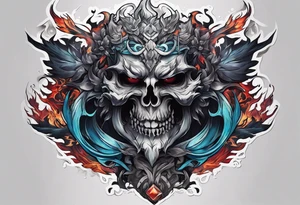Backout tattoo of Hades tattoo idea