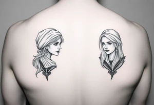 Something to represent mother and two daughters Sarah and Nora birth months are january February and August tattoo idea