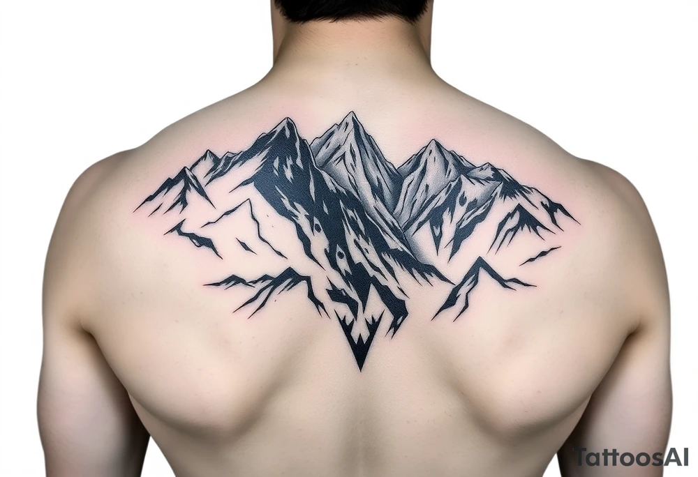 coal mountain tattoo idea
