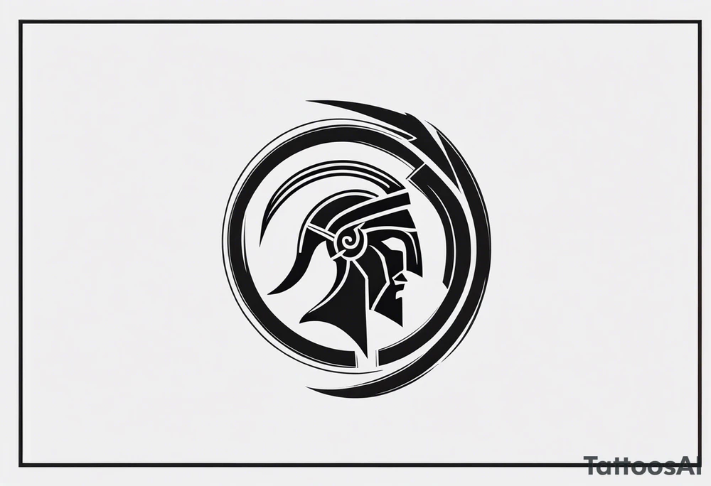 Ancient spartan symbol tattoo tattoo idea