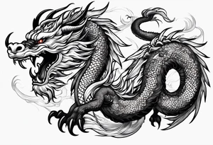 Japanese dragon tattoo idea