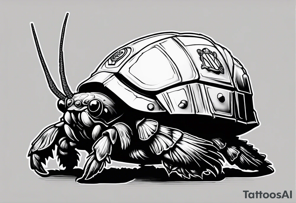 hermit crab wearing a storm trooper helmet tattoo idea hermit crab wearing a storm trooper helmet tattoo idea