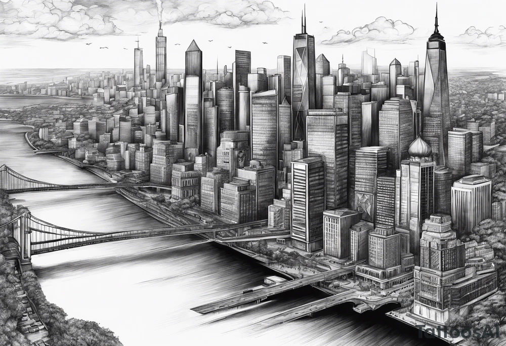 City under siege tattoo idea